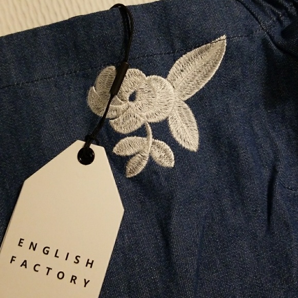 English factory embroidered jumpsuit xs - Picture 3 of 3